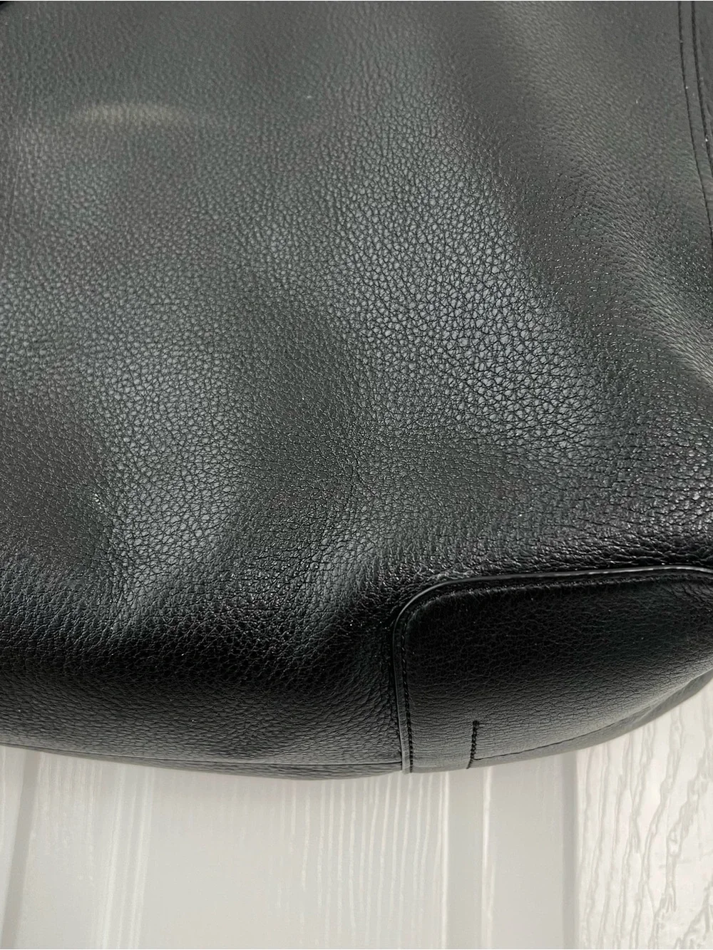 Tory Burch Black Pebbled Leather Tote